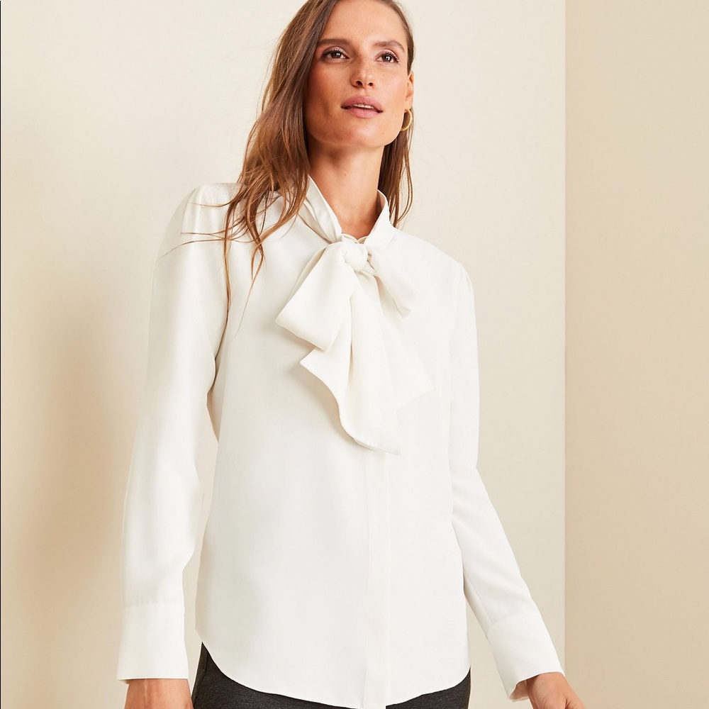 NWT Ann Taylor Blouse with Bow